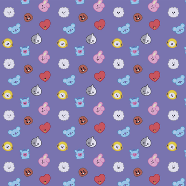 Pattern inspired by BT21 characters.